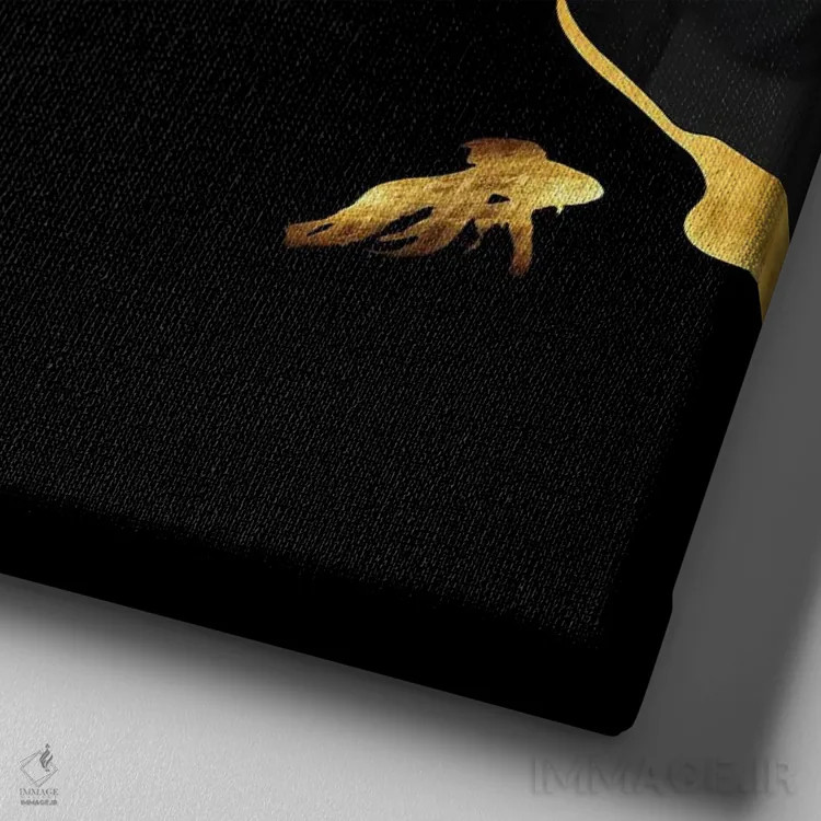 تابلو غوطهور اثر دافنه هوراِو - نمای نزدیک بافت بوم