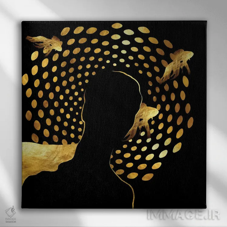 تابلو هاله شناور اثر دافنه هوراِو - نمای روبهرو روی دیوار