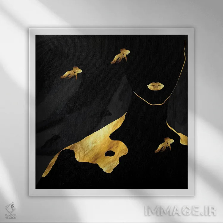 تابلو غوطهور اثر دافنه هوراِو - نمای قابدار سفید