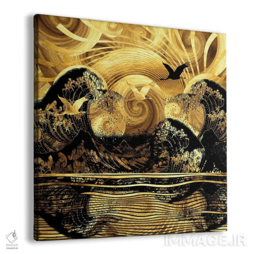 تابلو بازتاب جادویی شب پرستاره اثر دافنه هوراِو - نمای پرسپکتیو محصول