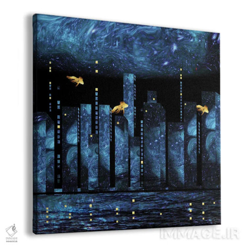 تابلو شهر خاموش اثر دافنه هوراِو - نمای پرسپکتیو محصول