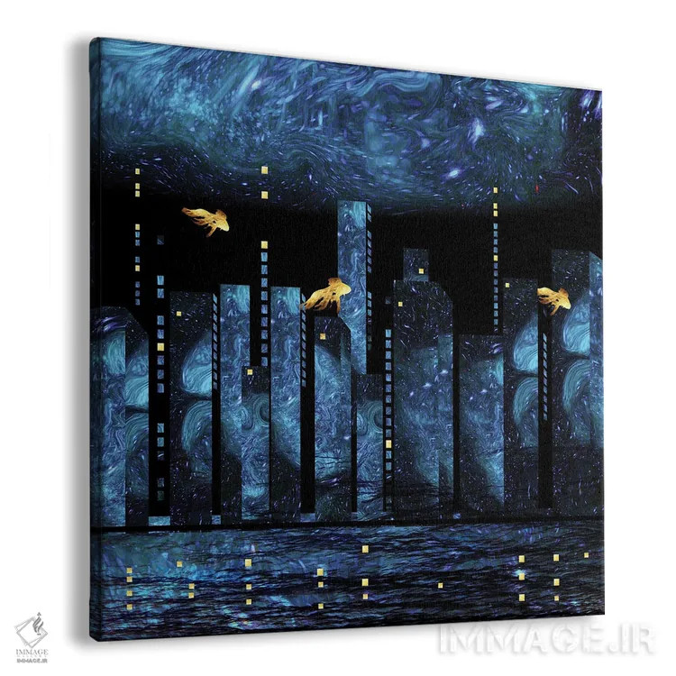 تابلو شهر خاموش اثر دافنه هوراِو - نمای پرسپکتیو محصول