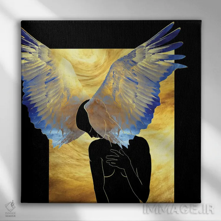 تابلو بالهای هایپوس اثر دافنه هوراِو - نمای روبهرو روی دیوار