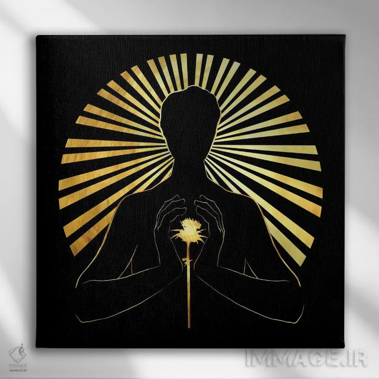 تابلو قلب تیغدار اثر دافنه هوراِو - نمای روبهرو روی دیوار