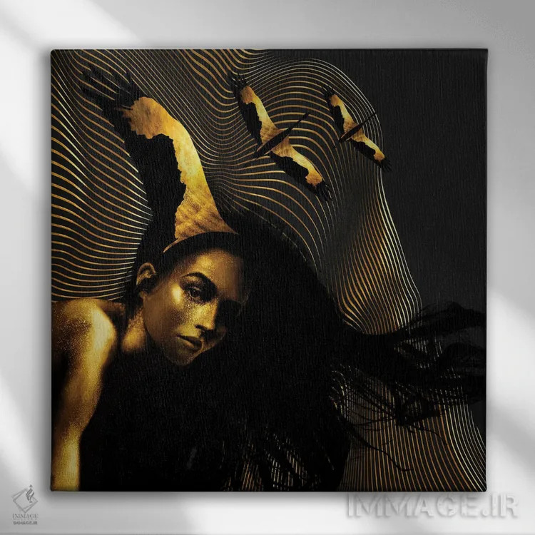 تابلو بالهای هیپنو اثر دافنه هوراِو - نمای روبهرو روی دیوار