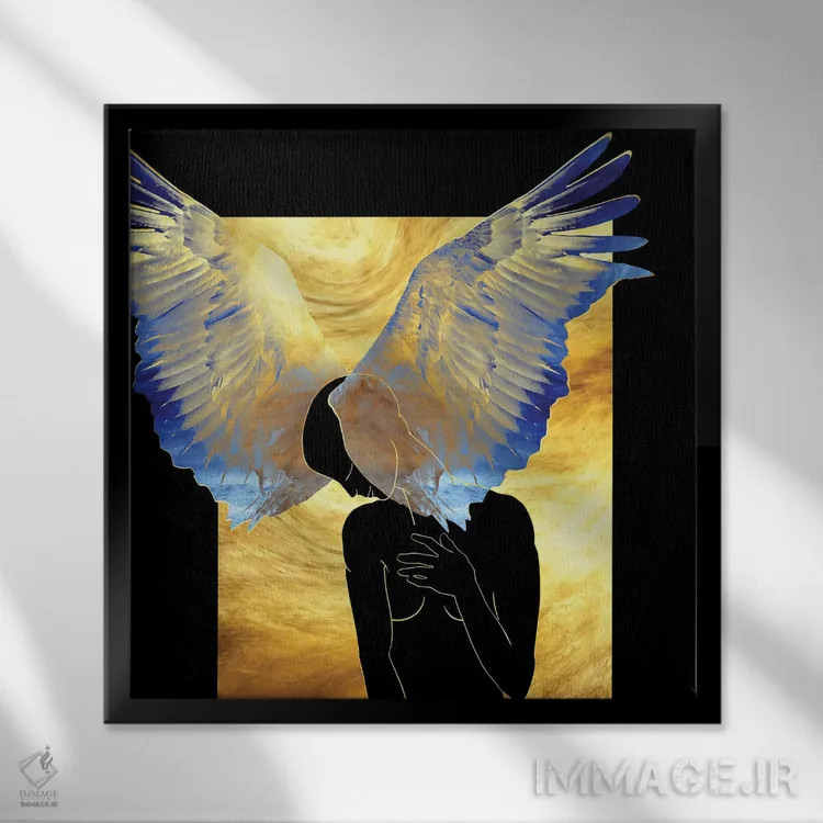 تابلو بالهای هایپوس اثر دافنه هوراِو - نمای قابدار مشکی