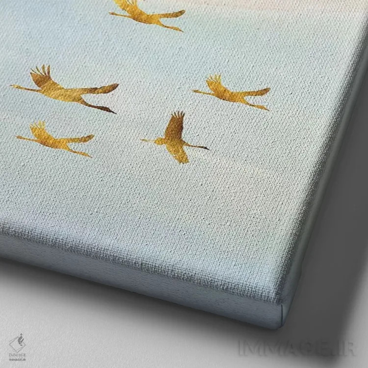 تابلو دور و فراتر II اثر دافنه هوراِو - نمای نزدیک بافت بوم