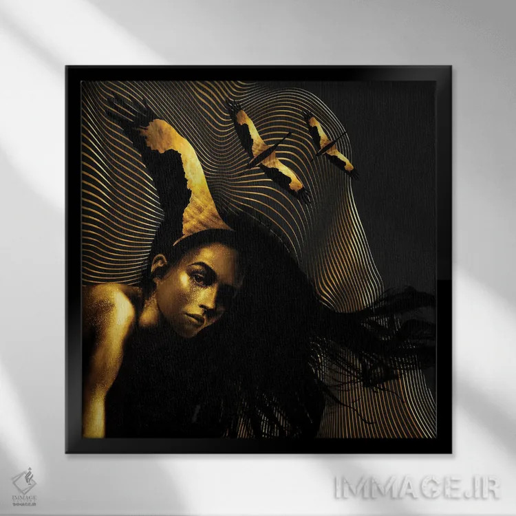 تابلو بالهای هیپنو اثر دافنه هوراِو - نمای قابدار مشکی