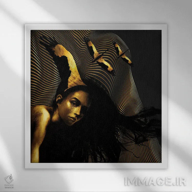 تابلو بالهای هیپنو اثر دافنه هوراِو - نمای قابدار سفید