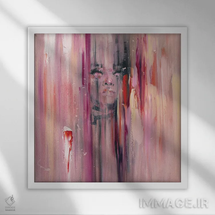 تابلو اندوه اثر دوریانا پوپا - نمای قابدار سفید