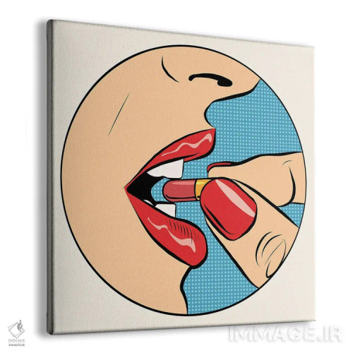 تابلو قرص خوردن اثر دپوزیت فوتوز (سایت بانک تصویر) - نمای پرسپکتیو محصول