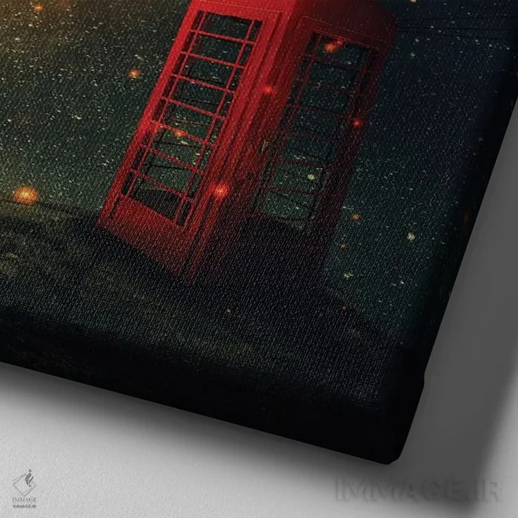 تابلو ندای کیهانی اثر سایکوشَدو (نام کاربری/نام هنری) - نمای نزدیک بافت بوم