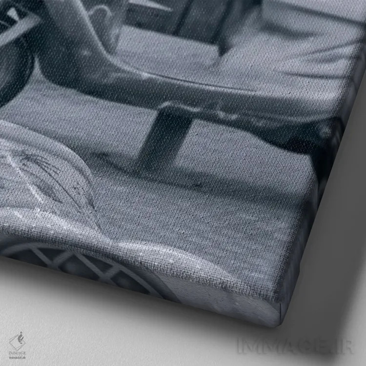 تابلو چرخوفلک میکیماوس اثر اندری-ساند - نمای نزدیک بافت بوم