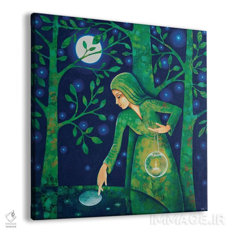 تابلو چراغ و ماه اثر دنیلا پرزیوزو اینوالر - نمای پرسپکتیو محصول