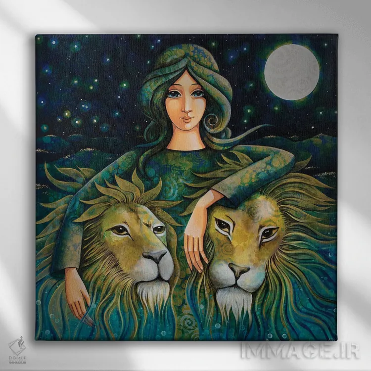 تابلو بانوی فرمانروا اثر دنیلا پرزیوزو اینوالر - نمای روبهرو روی دیوار