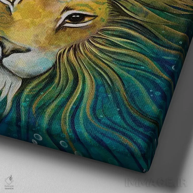 تابلو بانوی فرمانروا اثر دنیلا پرزیوزو اینوالر - نمای نزدیک بافت بوم