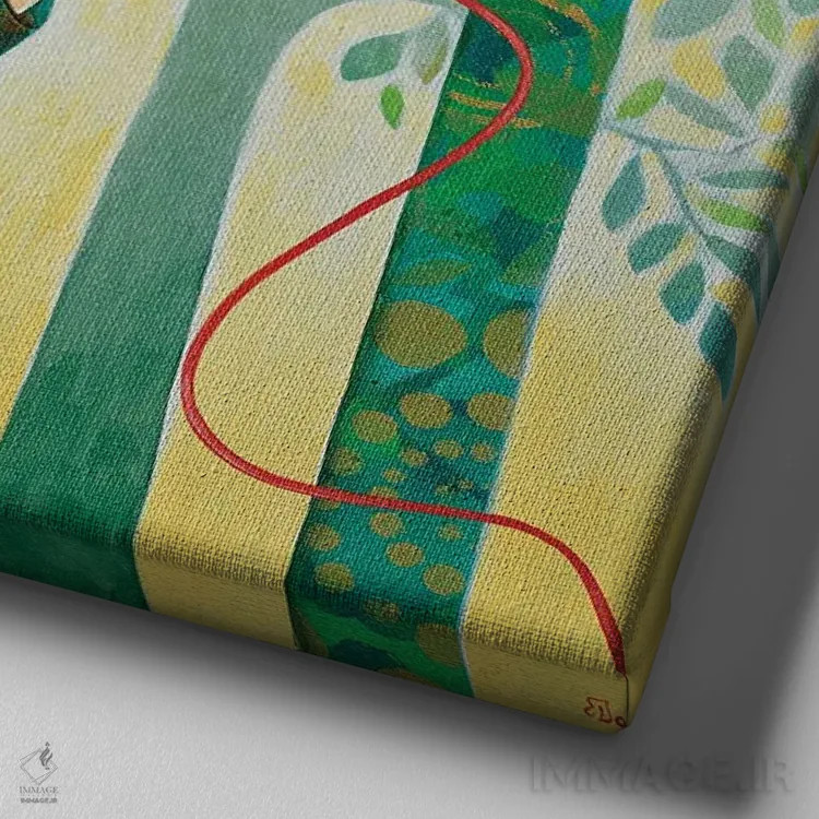 تابلو امروز اثر دنیلا پرزیوزو اینوالر - نمای نزدیک بافت بوم