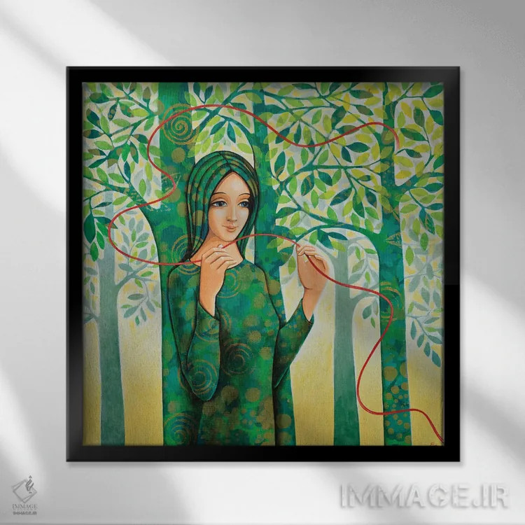 تابلو امروز اثر دنیلا پرزیوزو اینوالر - نمای قابدار مشکی