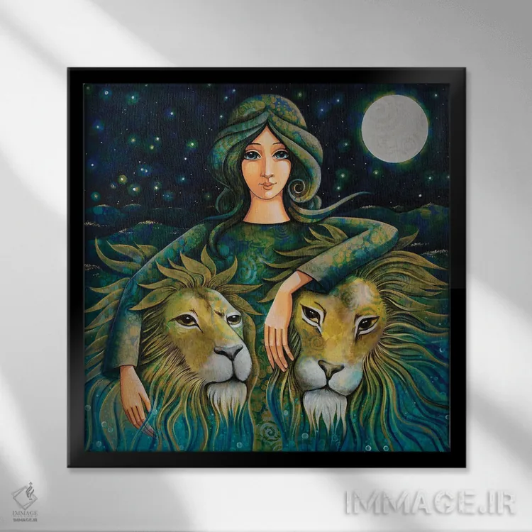 تابلو بانوی فرمانروا اثر دنیلا پرزیوزو اینوالر - نمای قابدار مشکی