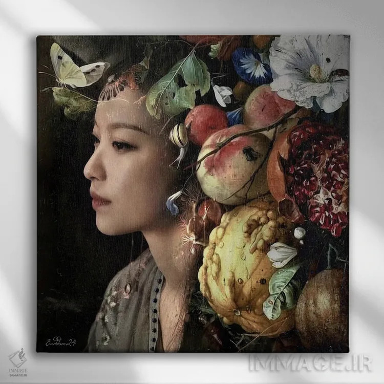 تابلو فراوان اثر دومینیک بادوئل - نمای روبهرو روی دیوار