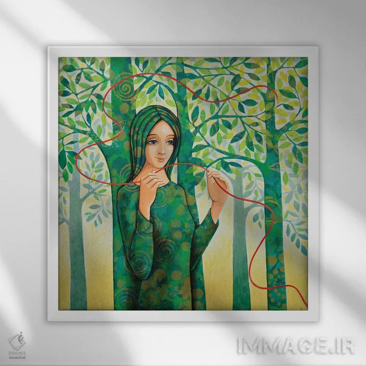 تابلو امروز اثر دنیلا پرزیوزو اینوالر - نمای قابدار سفید