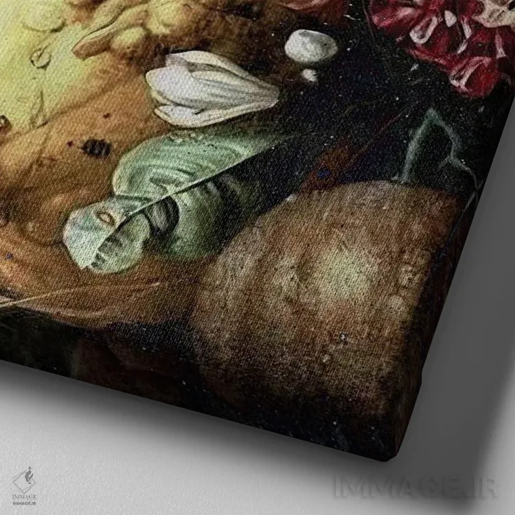 تابلو فراوان اثر دومینیک بادوئل - نمای نزدیک بافت بوم