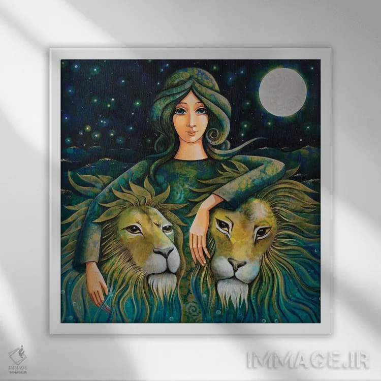 تابلو بانوی فرمانروا اثر دنیلا پرزیوزو اینوالر - نمای قابدار سفید