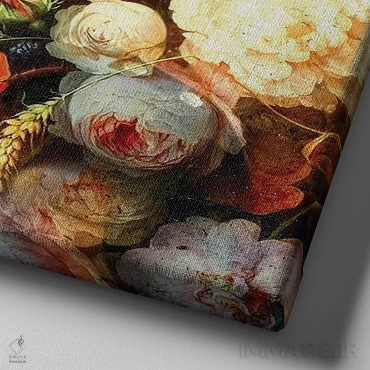 تابلو شکوه و جلال اثر دومینیک بادوئل - نمای نزدیک بافت بوم