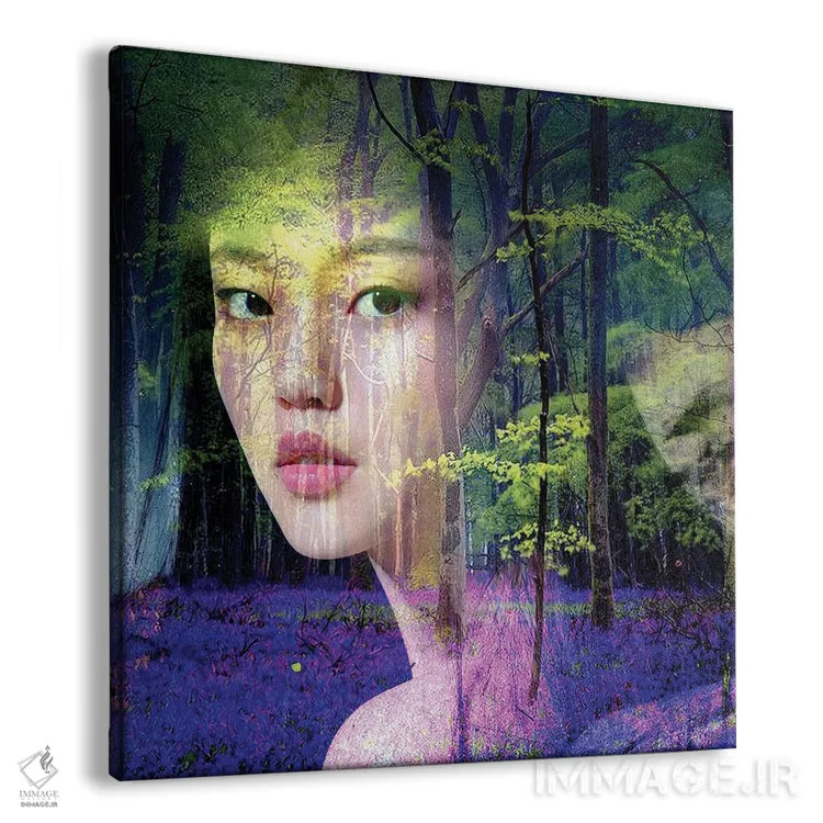 تابلو زنگولهآبی (نوعی گل) اثر دومینیک بادوئل - نمای پرسپکتیو محصول