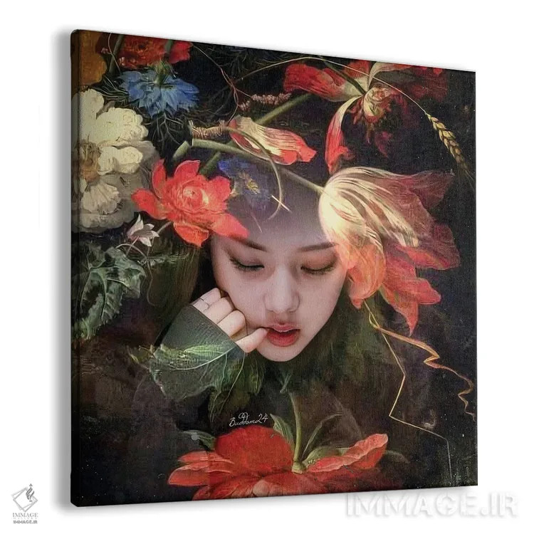 تابلو رویای گلها اثر دومینیک بادوئل - نمای پرسپکتیو محصول
