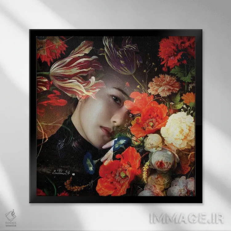 تابلو شکوه و جلال اثر دومینیک بادوئل - نمای قابدار مشکی