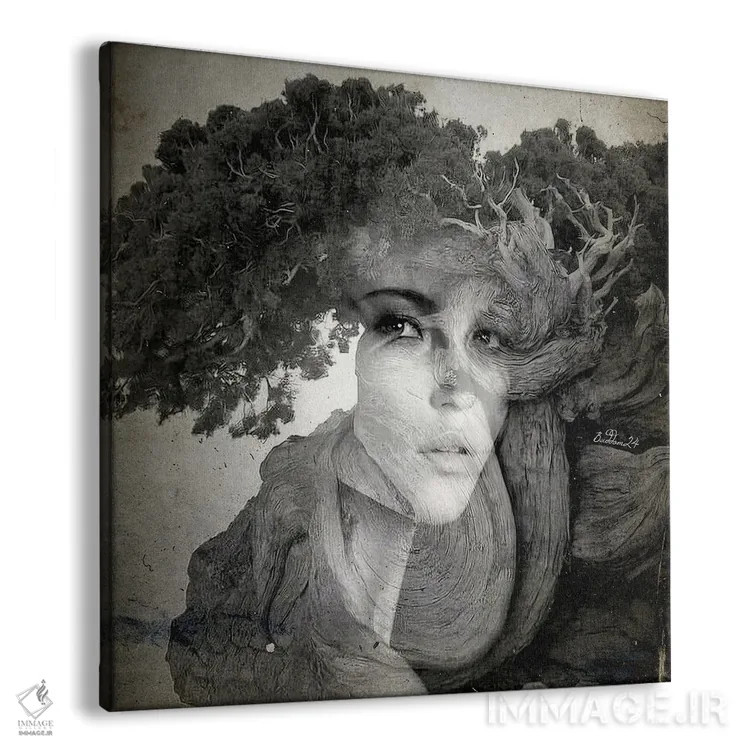 تابلو هامادریاد (پری درختان) اثر دومینیک بادوئل - نمای پرسپکتیو محصول