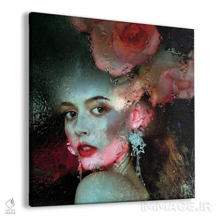 تابلو زندگی به رنگ صورتی اثر دومینیک بادوئل - نمای پرسپکتیو محصول