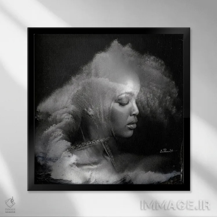 تابلو ساعات تاریک اثر دومینیک بادوئل - نمای قابدار مشکی