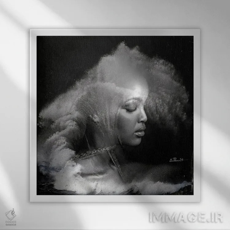 تابلو ساعات تاریک اثر دومینیک بادوئل - نمای قابدار سفید