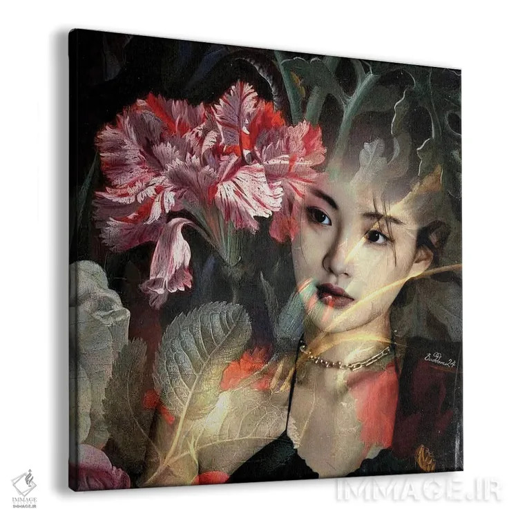 تابلو بانو میخک اثر دومینیک بادوئل - نمای پرسپکتیو محصول