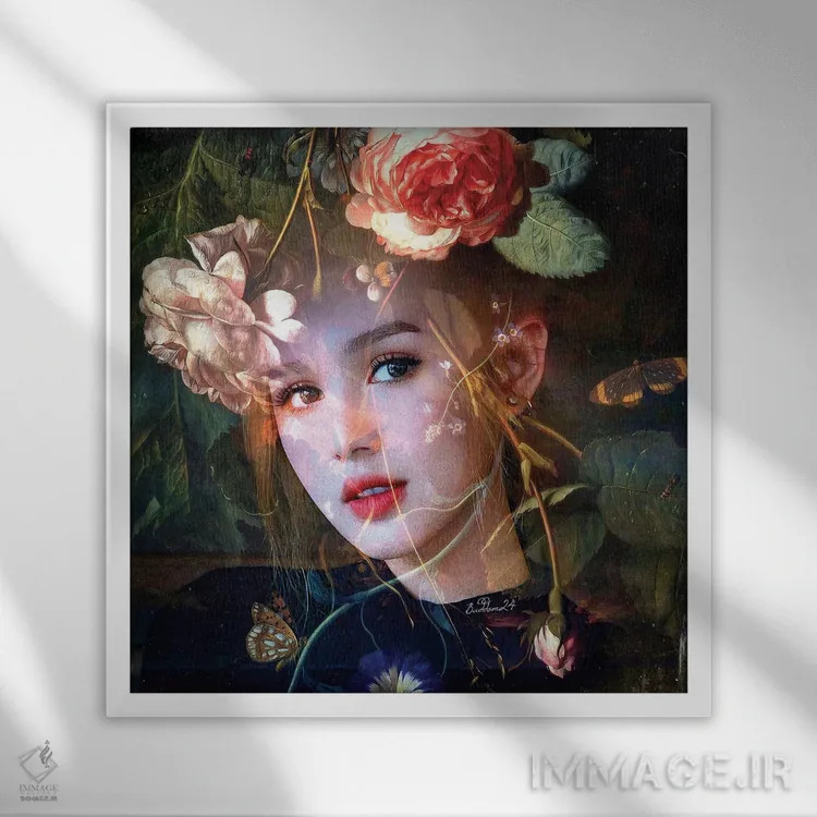 تابلو پاسبان بهار اثر دومینیک بادوئل - نمای قابدار سفید