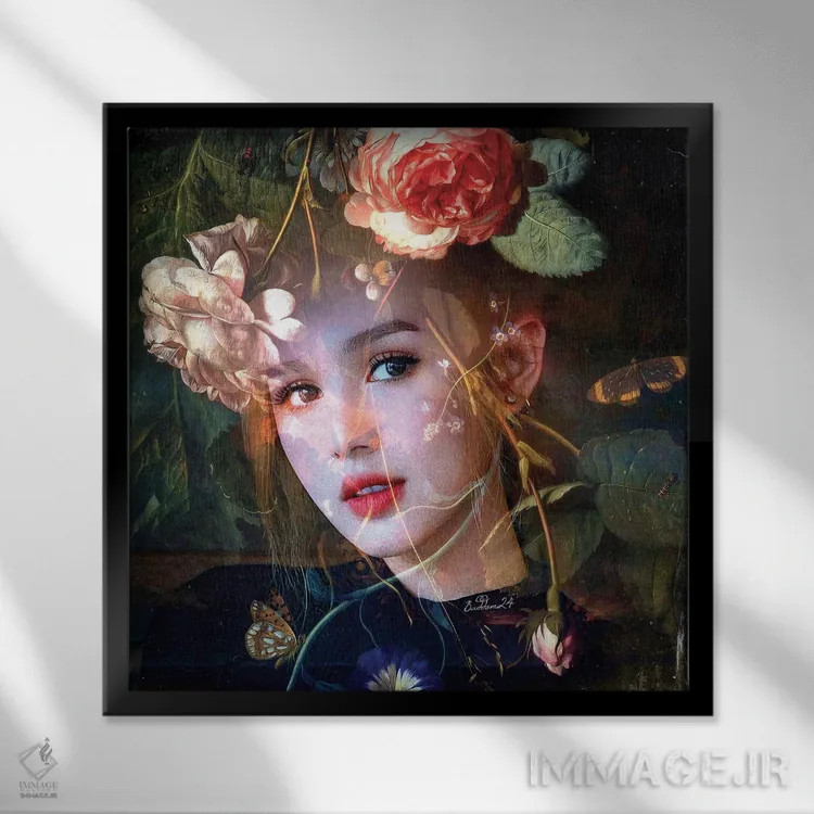 تابلو پاسبان بهار اثر دومینیک بادوئل - نمای قابدار مشکی