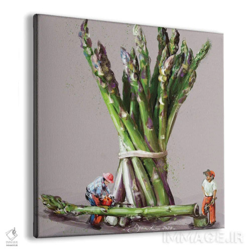 تابلو برداشت مارچوبه اثر داریا روسو - نمای پرسپکتیو محصول