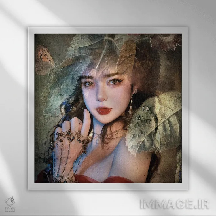 تابلو دوشس (لقب اشرافی) اثر دومینیک بادوئل - نمای قابدار سفید