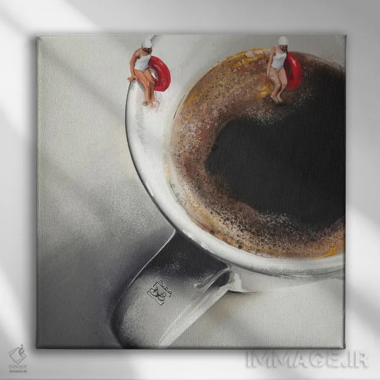 تابلو صبح چهارشنبه اثر داریا روسو - نمای روبهرو روی دیوار