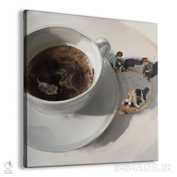 تابلو در ستایش زندگی ساده اثر داریا روسو - نمای پرسپکتیو محصول