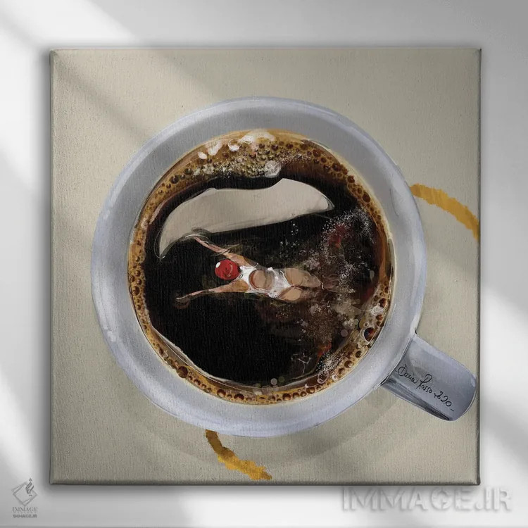 تابلو صبح سهشنبه اثر داریا روسو - نمای روبهرو روی دیوار