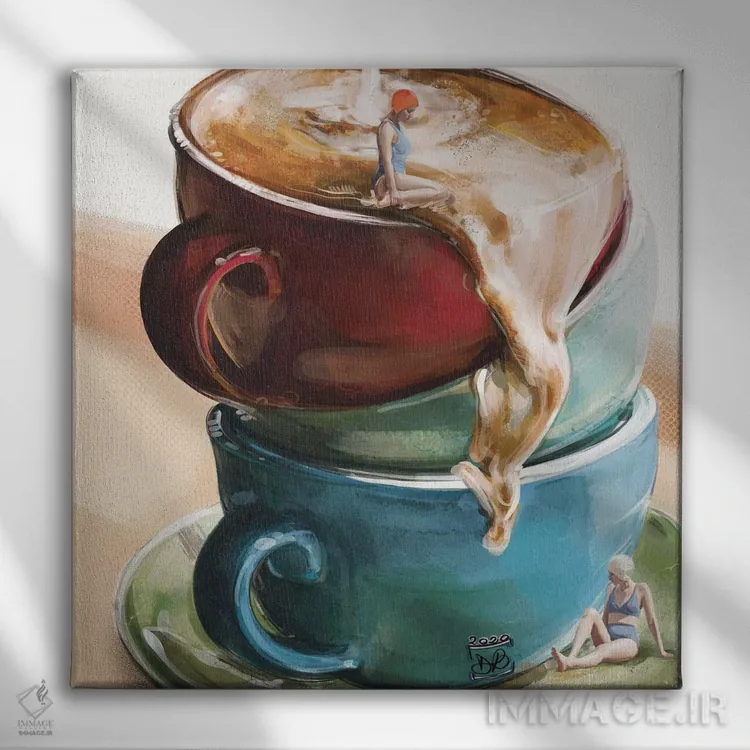 تابلو صبح یکشنبه اثر داریا روسو - نمای روبهرو روی دیوار