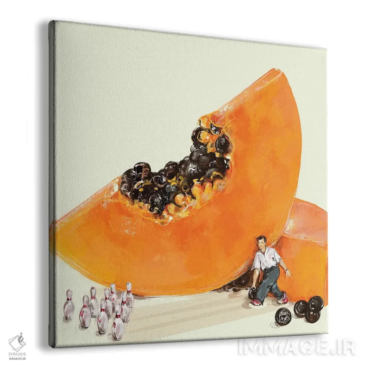 تابلو بولینگ عجیب و غریب اثر داریا روسو - نمای پرسپکتیو محصول
