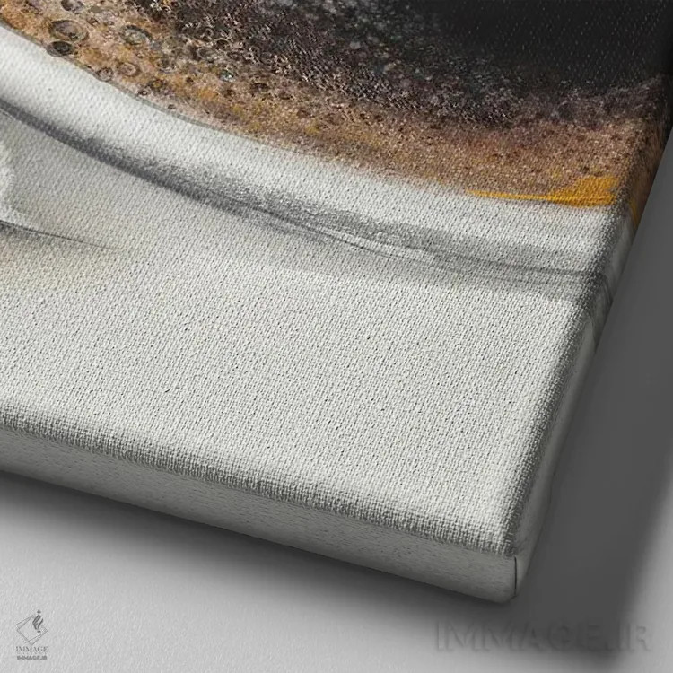 تابلو صبح چهارشنبه اثر داریا روسو - نمای نزدیک بافت بوم