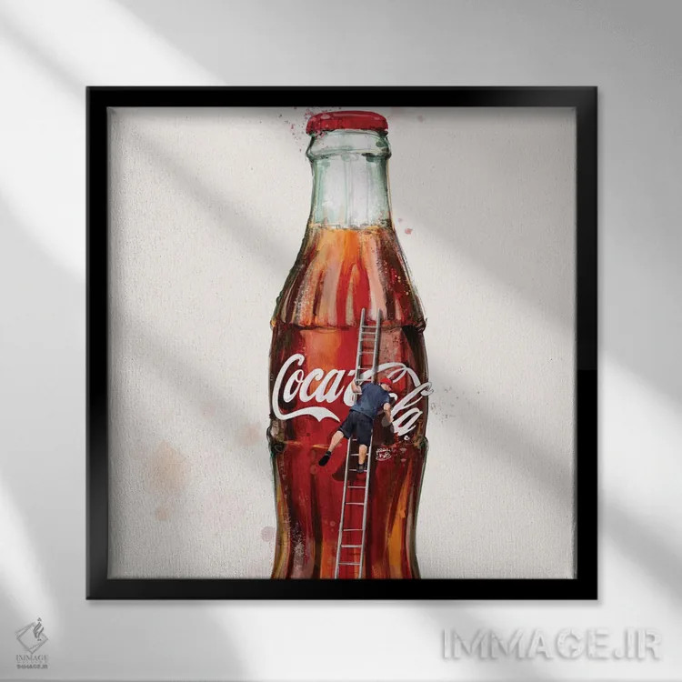 تابلو کولا اثر داریا روسو - نمای قابدار مشکی