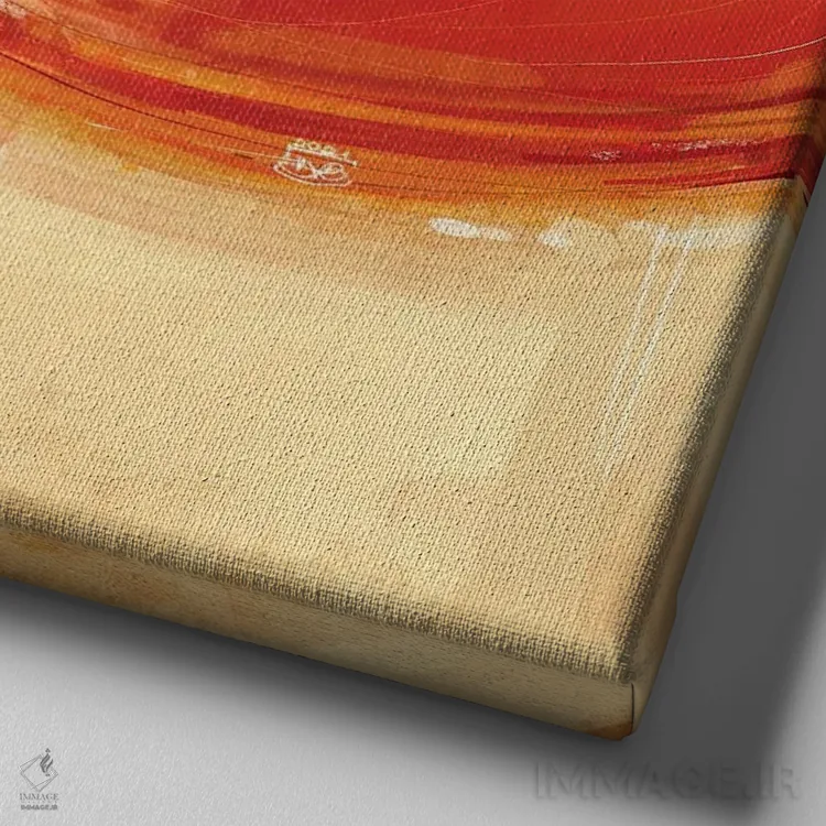 تابلو اسکیت پاناکوتا اثر داریا روسو - نمای نزدیک بافت بوم