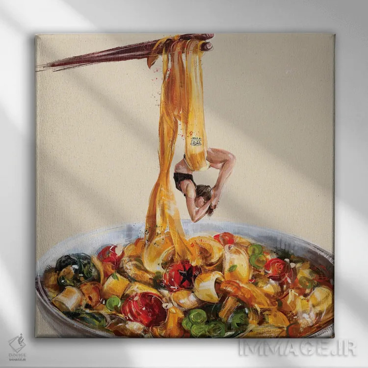 تابلو یوگای ایتالیایی اثر داریا روسو - نمای روبهرو روی دیوار