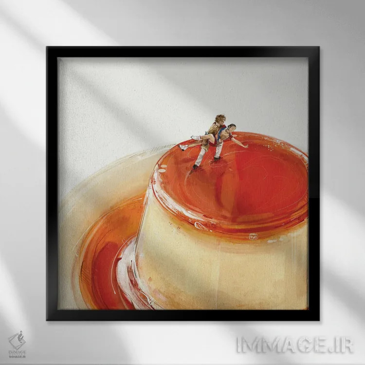 تابلو اسکیت پاناکوتا اثر داریا روسو - نمای قابدار مشکی